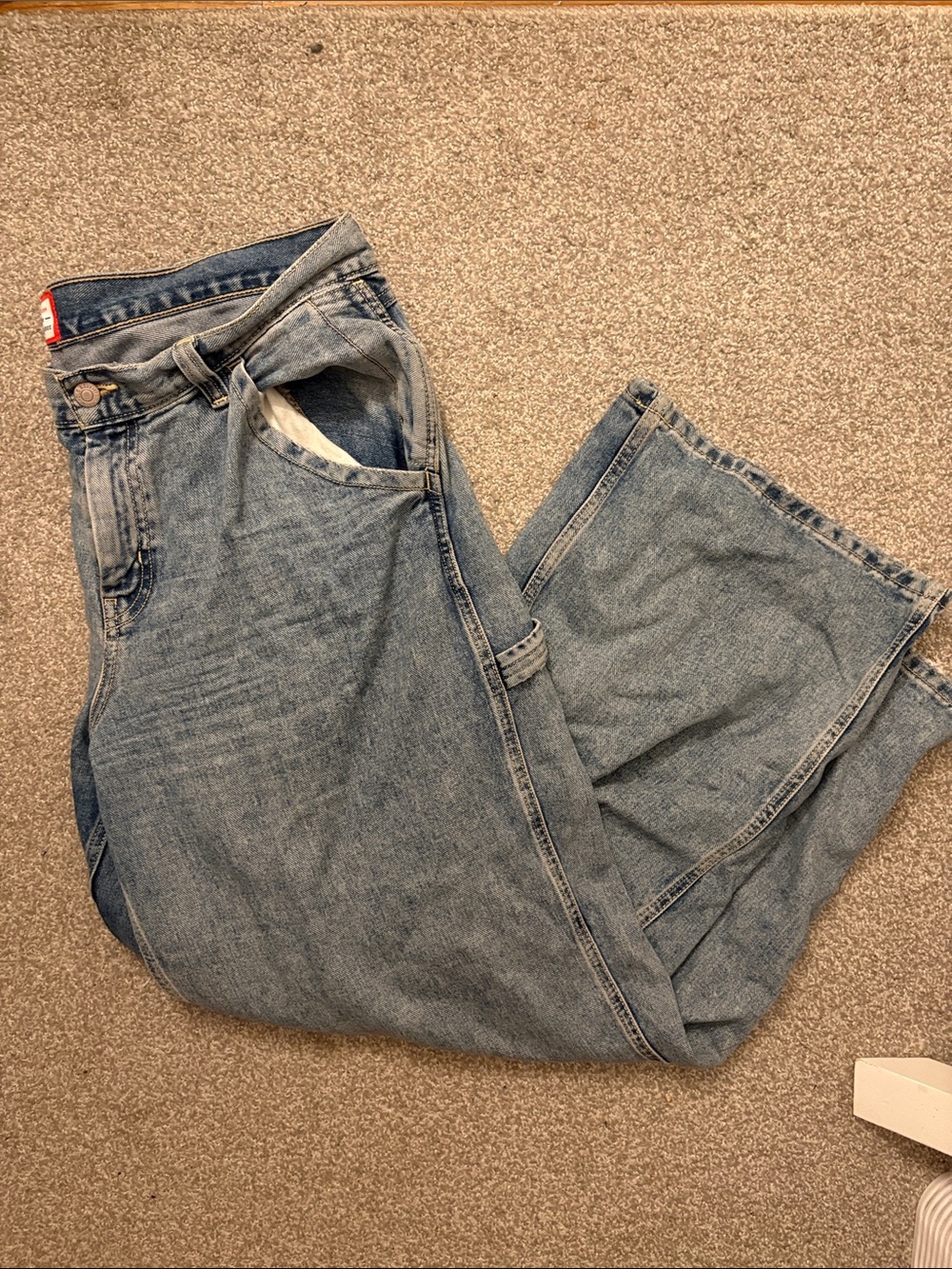 Old Navy Light Blue Painter's Jeans